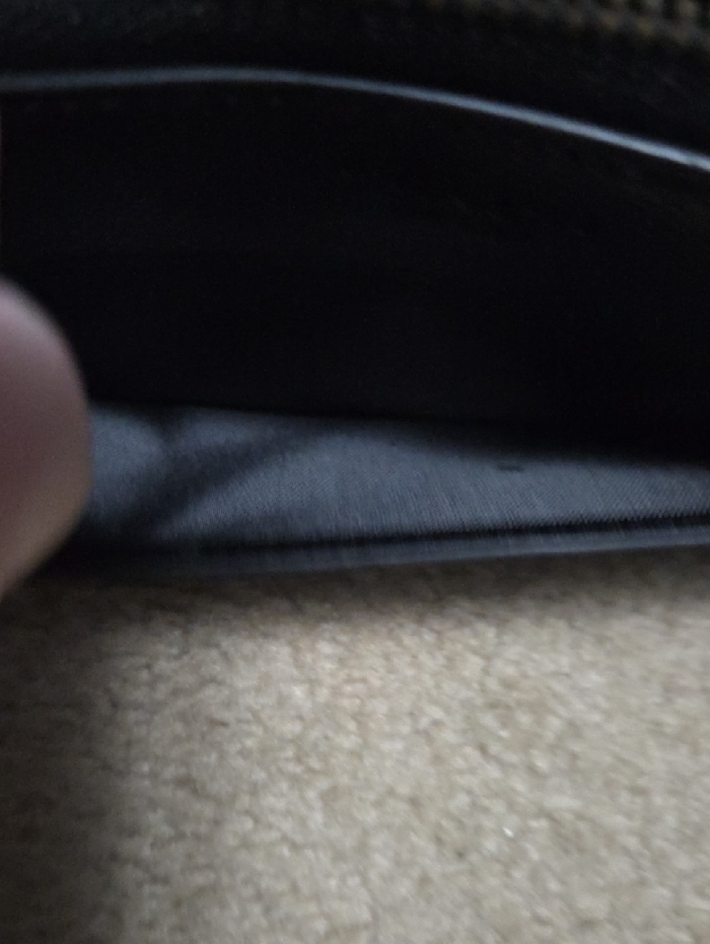 Coach Black Pebbled Leather Zip Wallet - Picture 13 of 13
